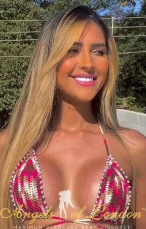 Brazilian escort Stitch smiling