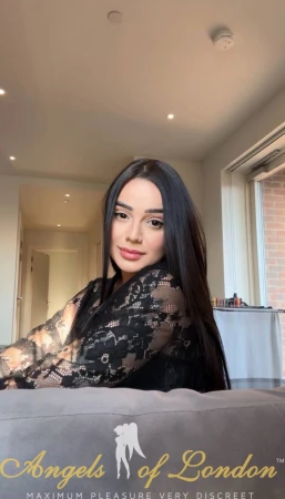 London escort Liveta in black lace