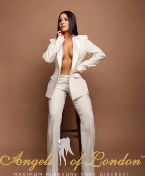 London escort Zorana in white