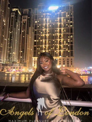 black London escort Salba outdoors