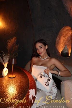 London escort Denella dinner date