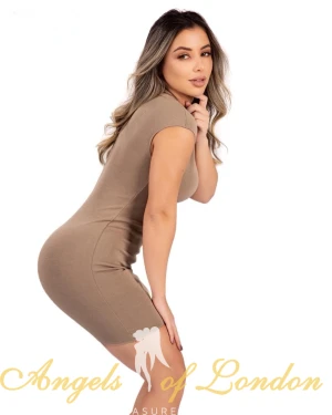 London escort Petunia in dress