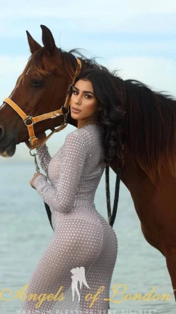 London Escort Fragita with horse
