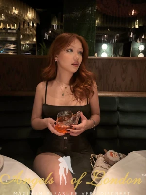 London escort Belva out for dinner