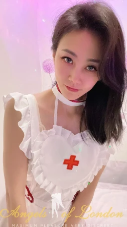 London escort Lina in sexy nurse outfit