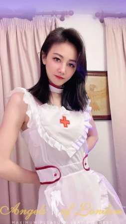 London escort Lina in nurses uniform